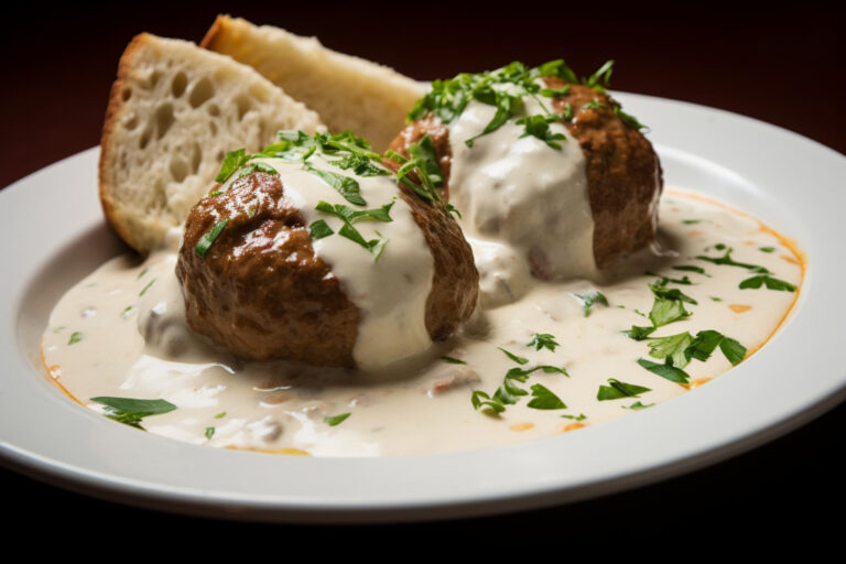 Airfryer Köttbullar mit schneller Rahmsauce